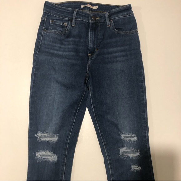 Levi’s 721 High Rise Skinny Blue Jeans Womens size 26 - Picture 5 of 7